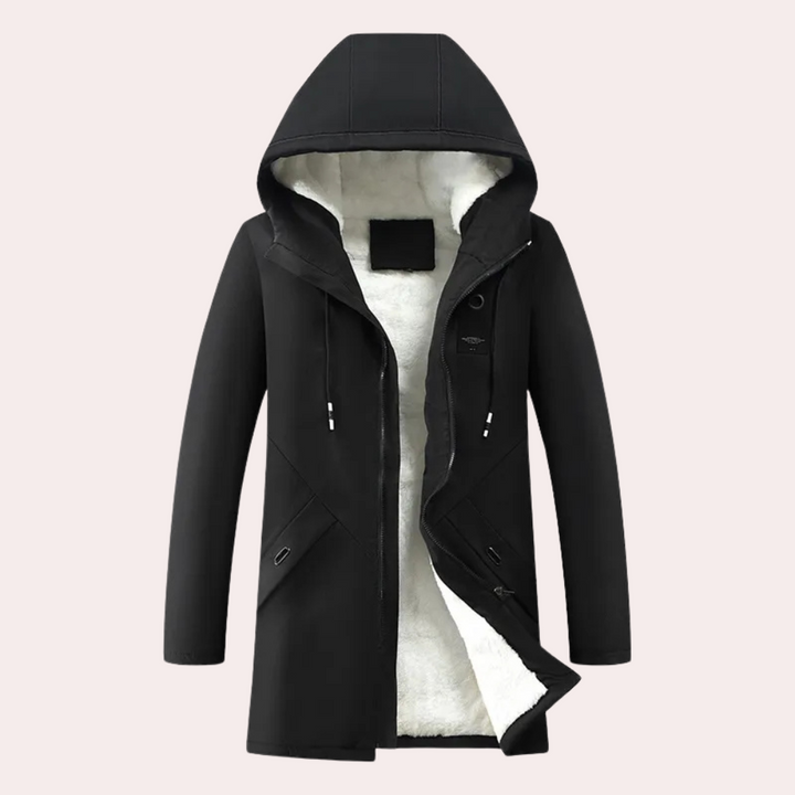 Warm Winter Jacket for Men - Victor-Black-S-Nora Luxe