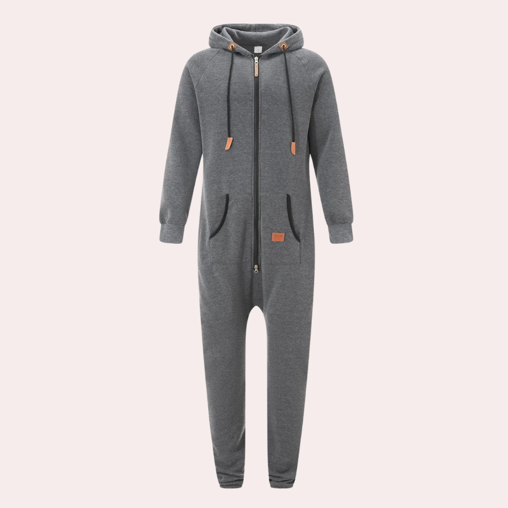 Warm Winter Jumpsuit for Men - Axel-Green-S-Nora Luxe