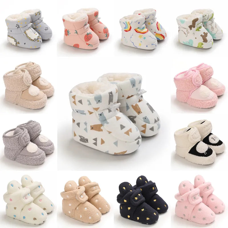 Warm Winter Shoes for Babies - SnugToes-Bears-M (0-6 months)-Nora Luxe