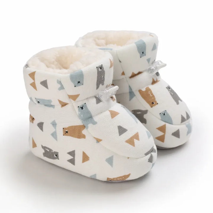 Warm Winter Shoes for Babies - SnugToes-Bears-M (0-6 months)-Nora Luxe