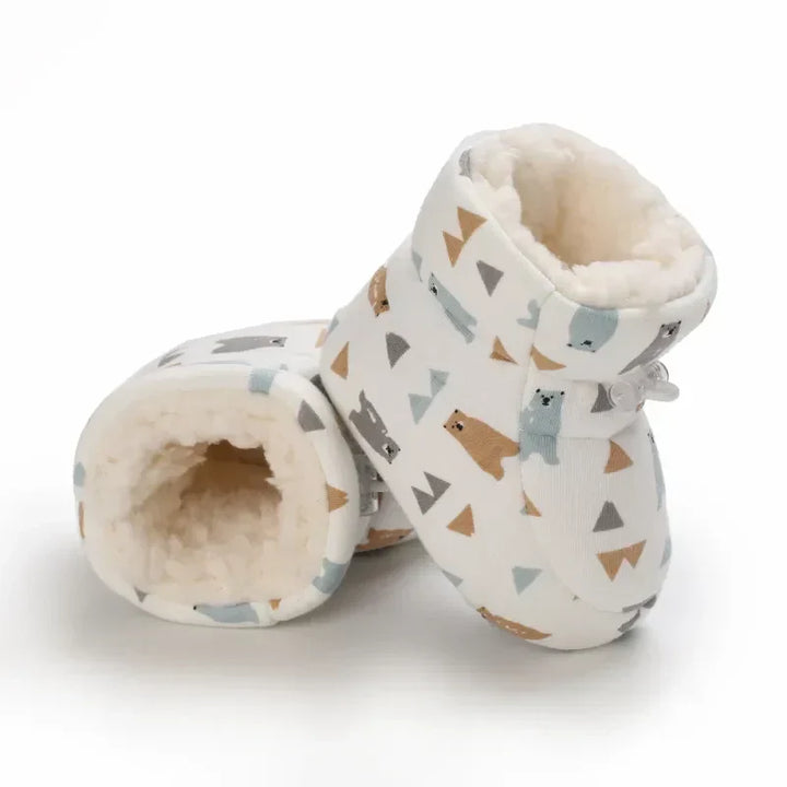Warm Winter Shoes for Babies - SnugToes-Bears-M (0-6 months)-Nora Luxe
