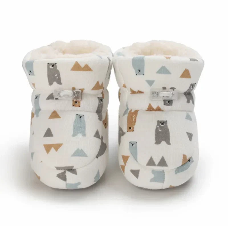 Warm Winter Shoes for Babies - SnugToes-Bears-M (0-6 months)-Nora Luxe
