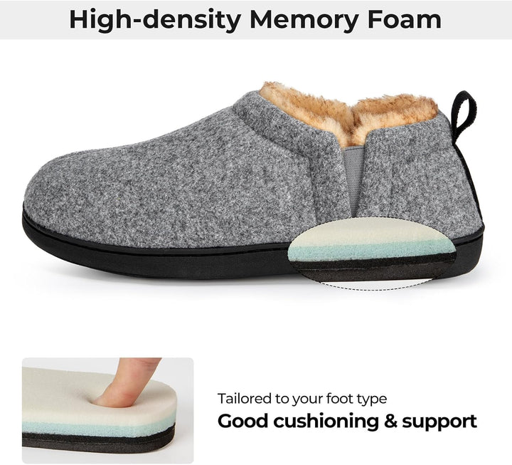 Warm Winter Slippers for Men - Noah-Brown-7.0-8.0-Nora Luxe