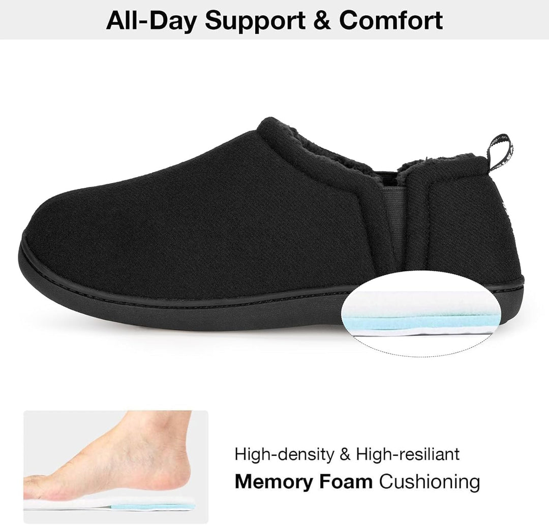 Warm Winter Slippers for Men - Noah-Brown-7.0-8.0-Nora Luxe