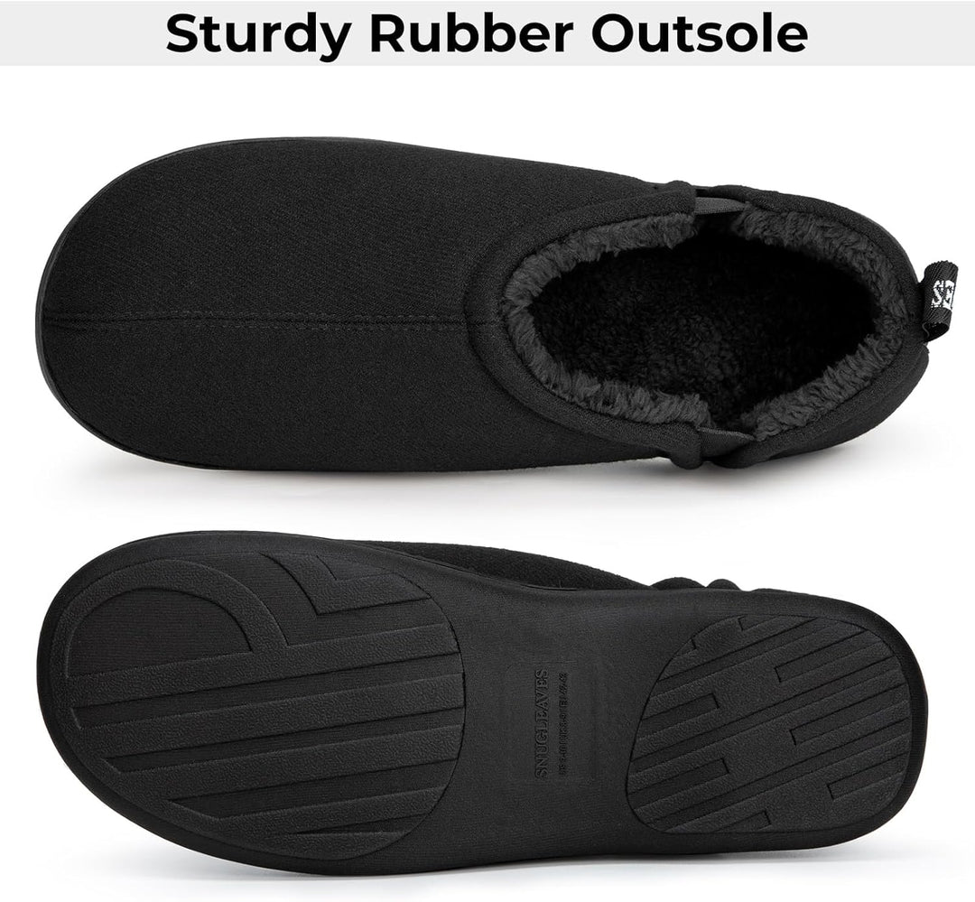 Warm Winter Slippers for Men - Noah-Brown-7.0-8.0-Nora Luxe