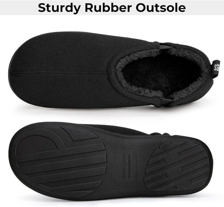 Warm Winter Slippers for Men - Noah-Brown-7.0-8.0-Nora Luxe