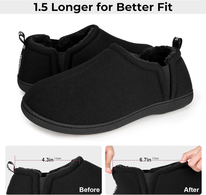 Warm Winter Slippers for Men - Noah-Brown-7.0-8.0-Nora Luxe