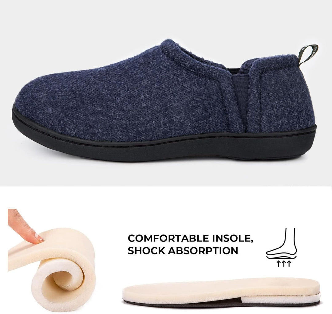 Warm Winter Slippers for Men - Noah-Brown-7.0-8.0-Nora Luxe