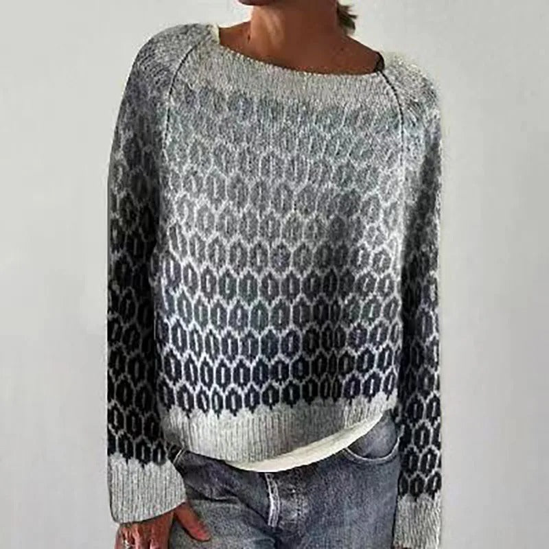 Warm Women's Sweater with Stylish Details - Nova-Diamond-S-Nora Luxe