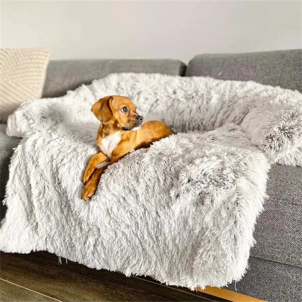 Washable Pet Sofa Blanket - PlushNest-Dark Blue-S (70 x 70)-Nora Luxe