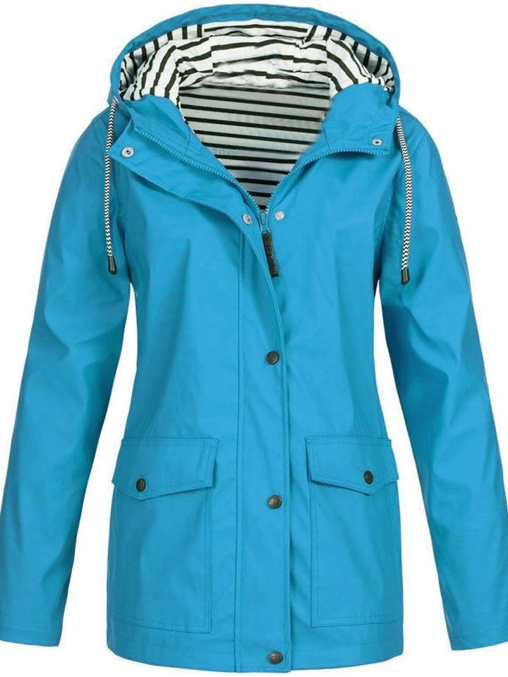 Water- and Windproof Ladies' Jacket - Sophie-Heavenly Blue-S-Nora Luxe