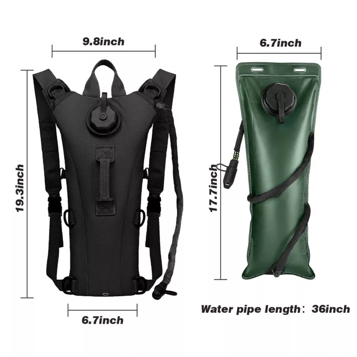 Water Backpack 3L - HydraPack-Black-Nora Luxe