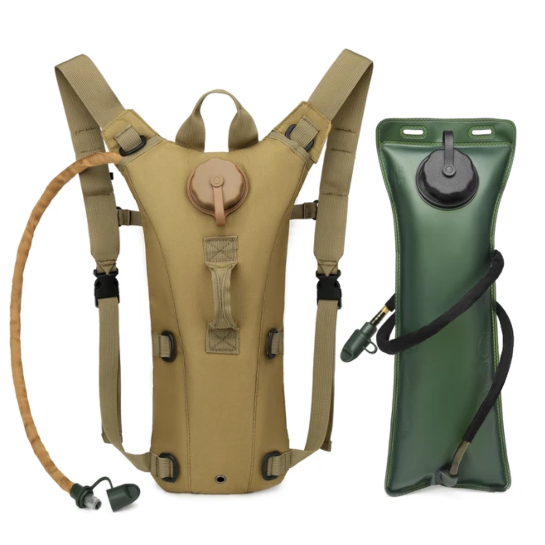 Water Backpack 3L - HydraPack-Khaki-Nora Luxe