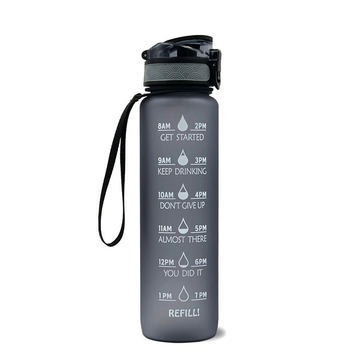 Water bottle with Timeline - HydraHero-Grey-Nora Luxe