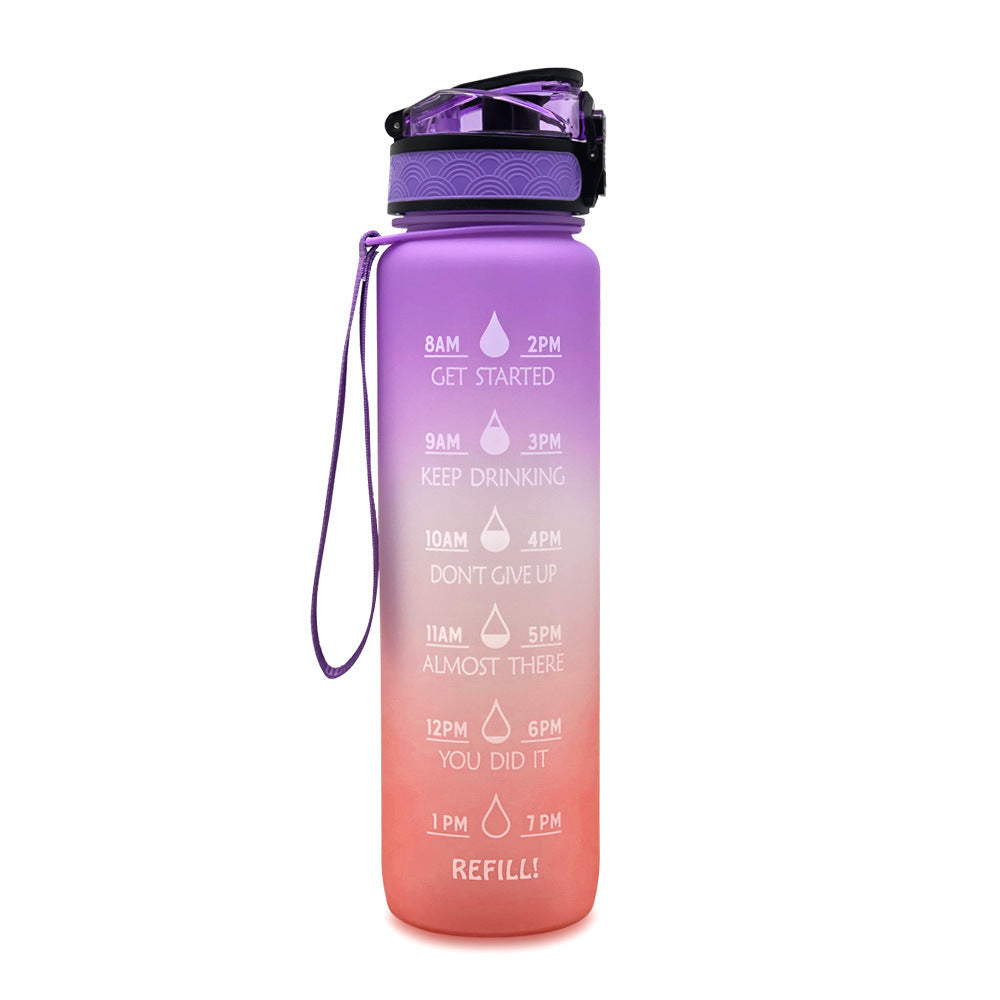 Water bottle with Timeline - HydraHero-Purple/Pink-Nora Luxe