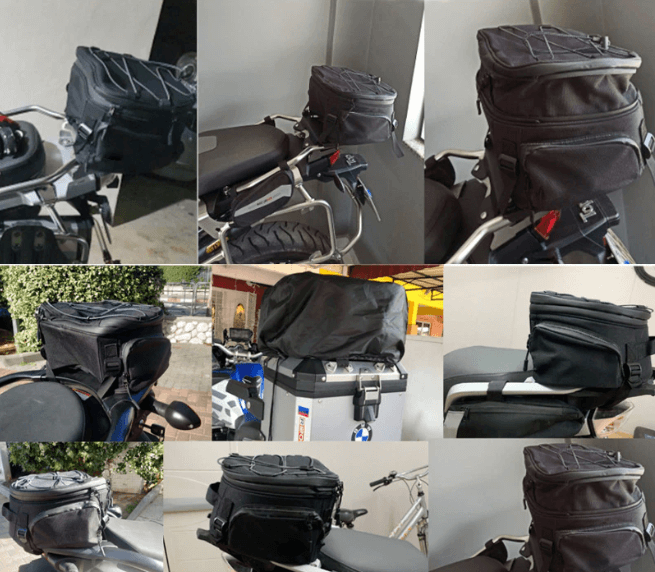 Water-Resistant Motorcycle Gear Bag with Multiple Compartments
