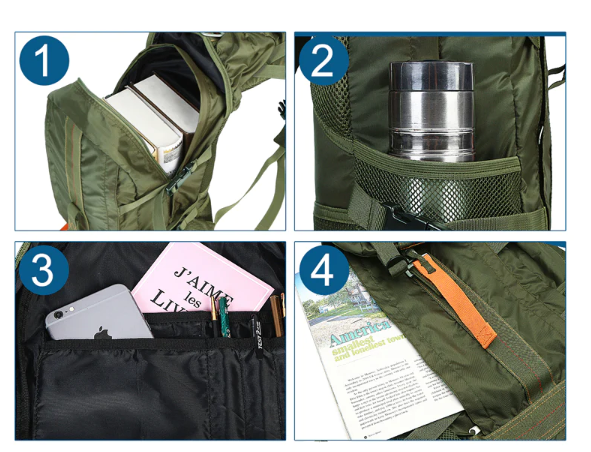 Water-Resistant Tactical Backpack with Large Capacity – FieldGear