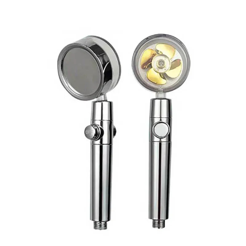 Water-saving Shower Head with 360° Rotation - AquaTurbo-Transparent-Nora Luxe