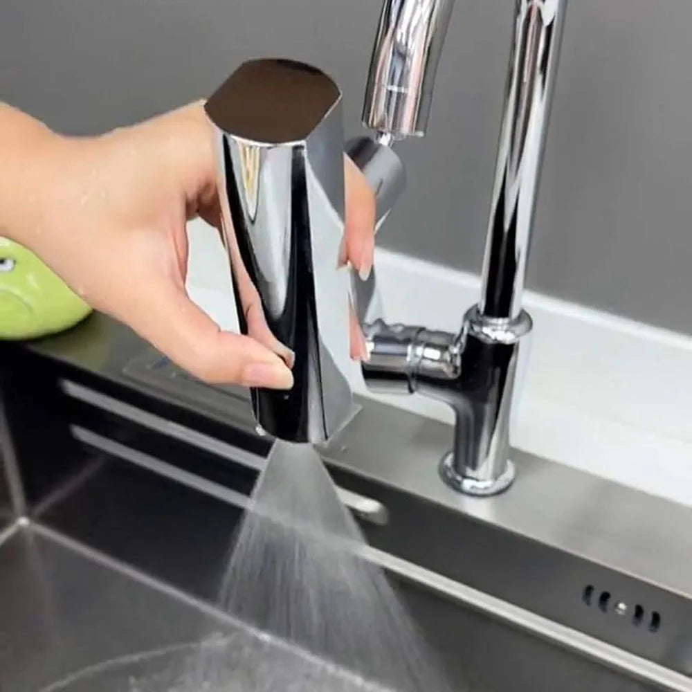 Water-saving Tap Extension - AquaPower-Silver-Nora Luxe