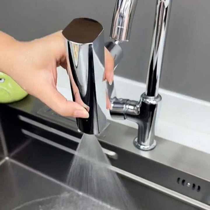Water-saving Tap Extension - AquaPower-Silver-Nora Luxe
