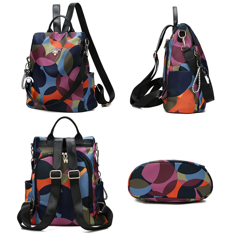 Water-Resistant Anti-Theft Backpack – Hidden Back Access & Multi-Pocket Design
