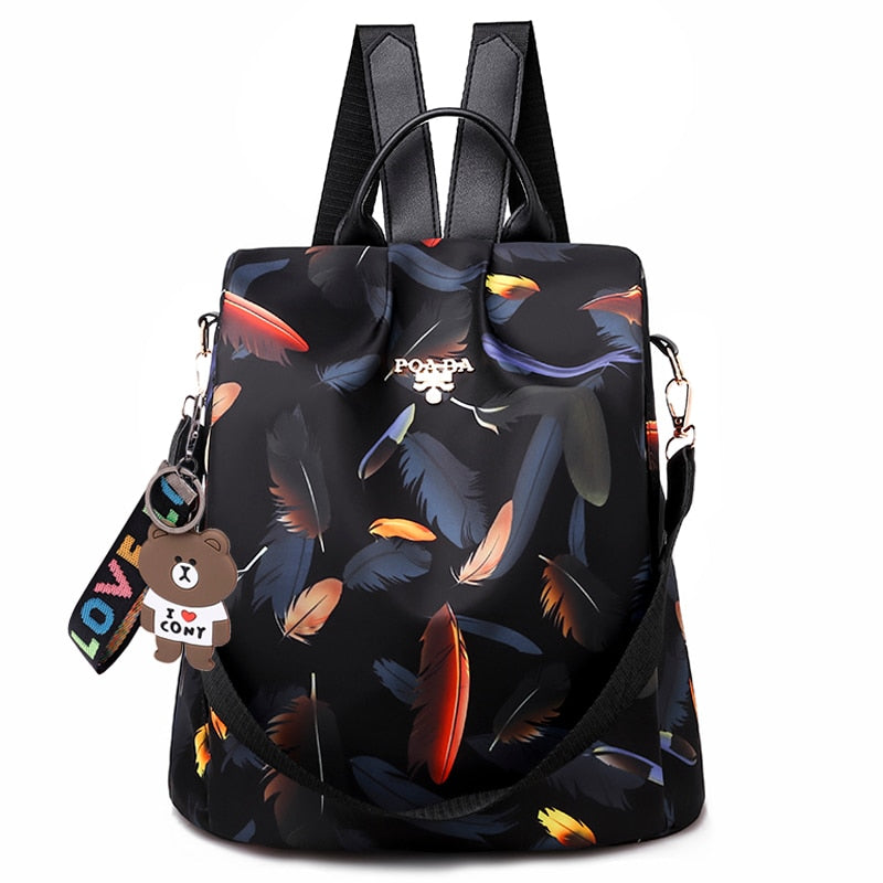 Water-Resistant Anti-Theft Backpack – Hidden Back Access & Multi-Pocket Design
