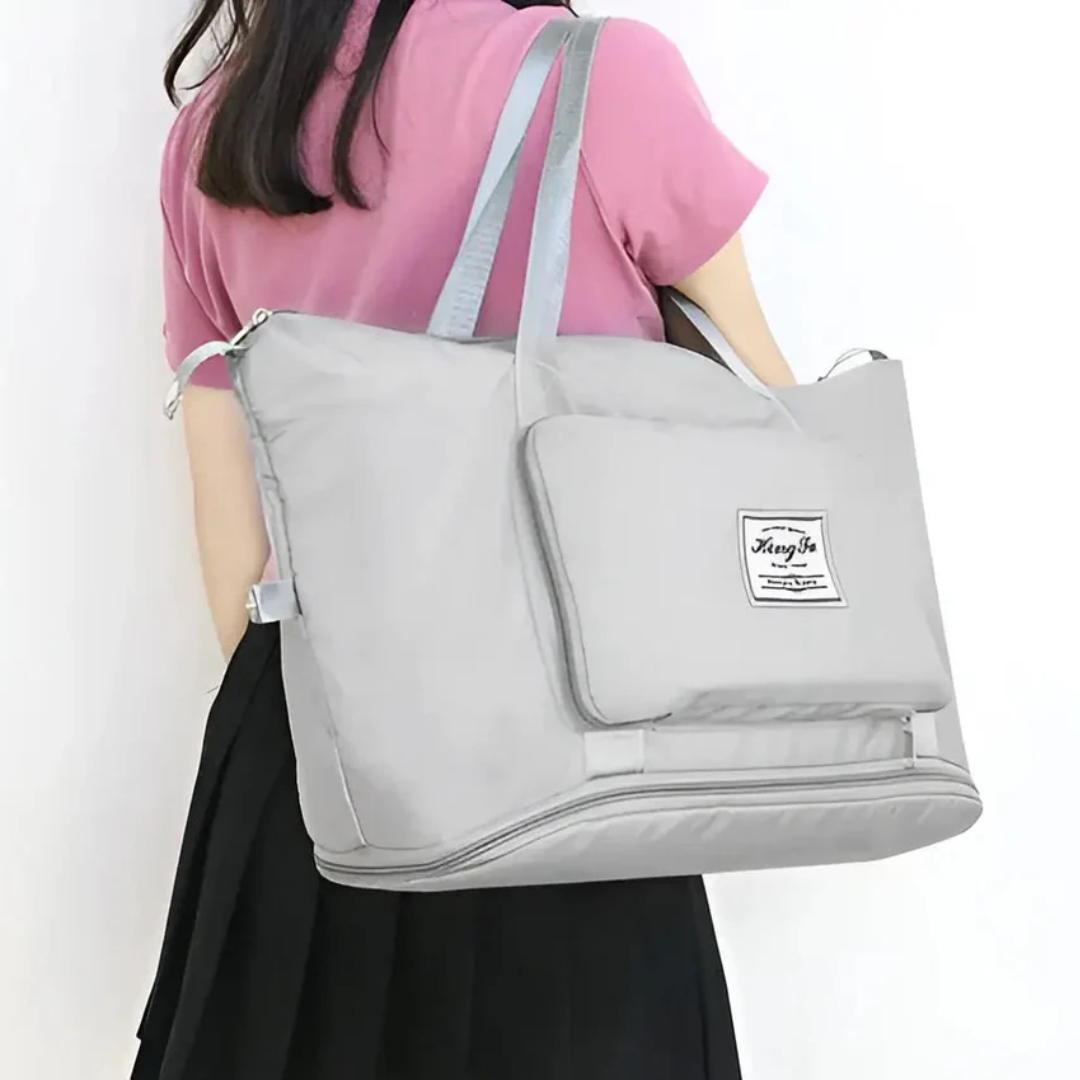 Waterproof and Foldable Travel Bag - FlexPack-Black-Nora Luxe