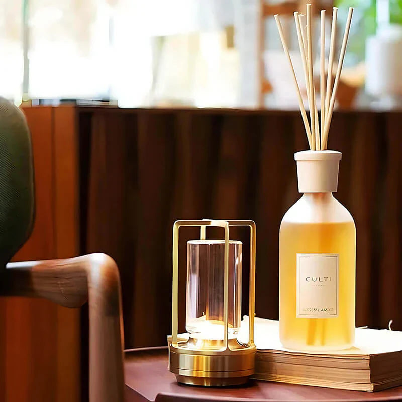 Waterproof and Portable Crystal Table Lamp - AuroraGlow-Gold-3 Colors - Touch Control-Nora Luxe