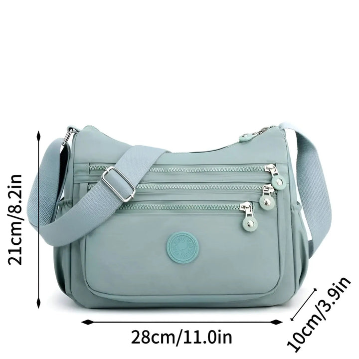 Waterproof and Spacious Women's Shoulder Bag - Maya-Black-Nora Luxe