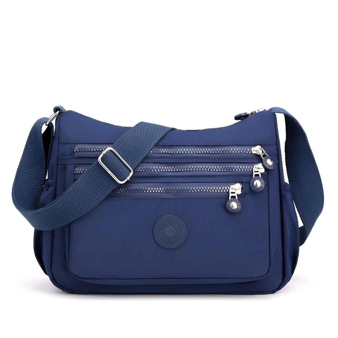 Waterproof and Spacious Women's Shoulder Bag - Maya-Deep blue-Nora Luxe