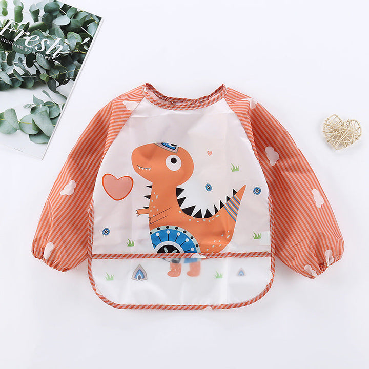 Waterproof Baby Bib with Sleeves-B-0-3 years old-Nora Luxe