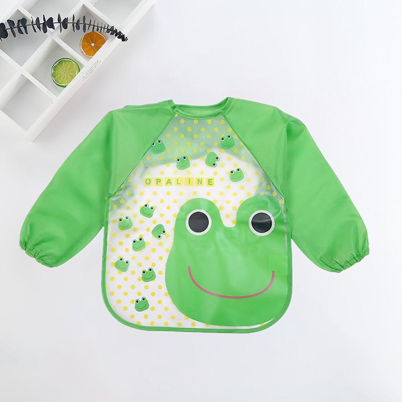 Waterproof Baby Bib with Sleeves-D-0-3 years old-Nora Luxe