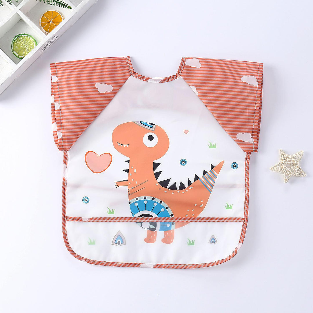 Waterproof Baby Bib with Sleeves-G-0-3 years old-Nora Luxe