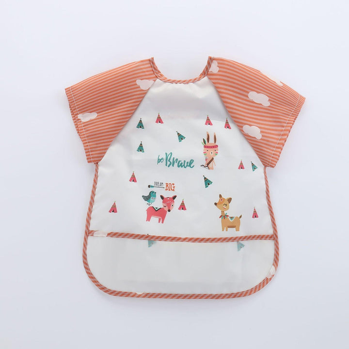 Waterproof Baby Bib with Sleeves-N-0-3 years old-Nora Luxe
