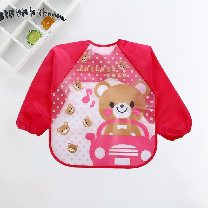 Waterproof Baby Bib with Sleeves-U-0-3 years old-Nora Luxe