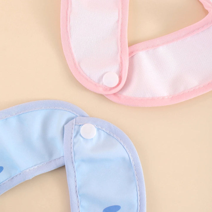 Waterproof Baby Bibs – Adjustable 5 Pieces-Blue - Random 5 pieces-Nora Luxe