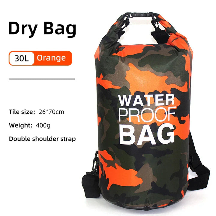 Waterproof Backpack with Wet/Dry Separation - AquaVault-Dark blue-15L-Nora Luxe