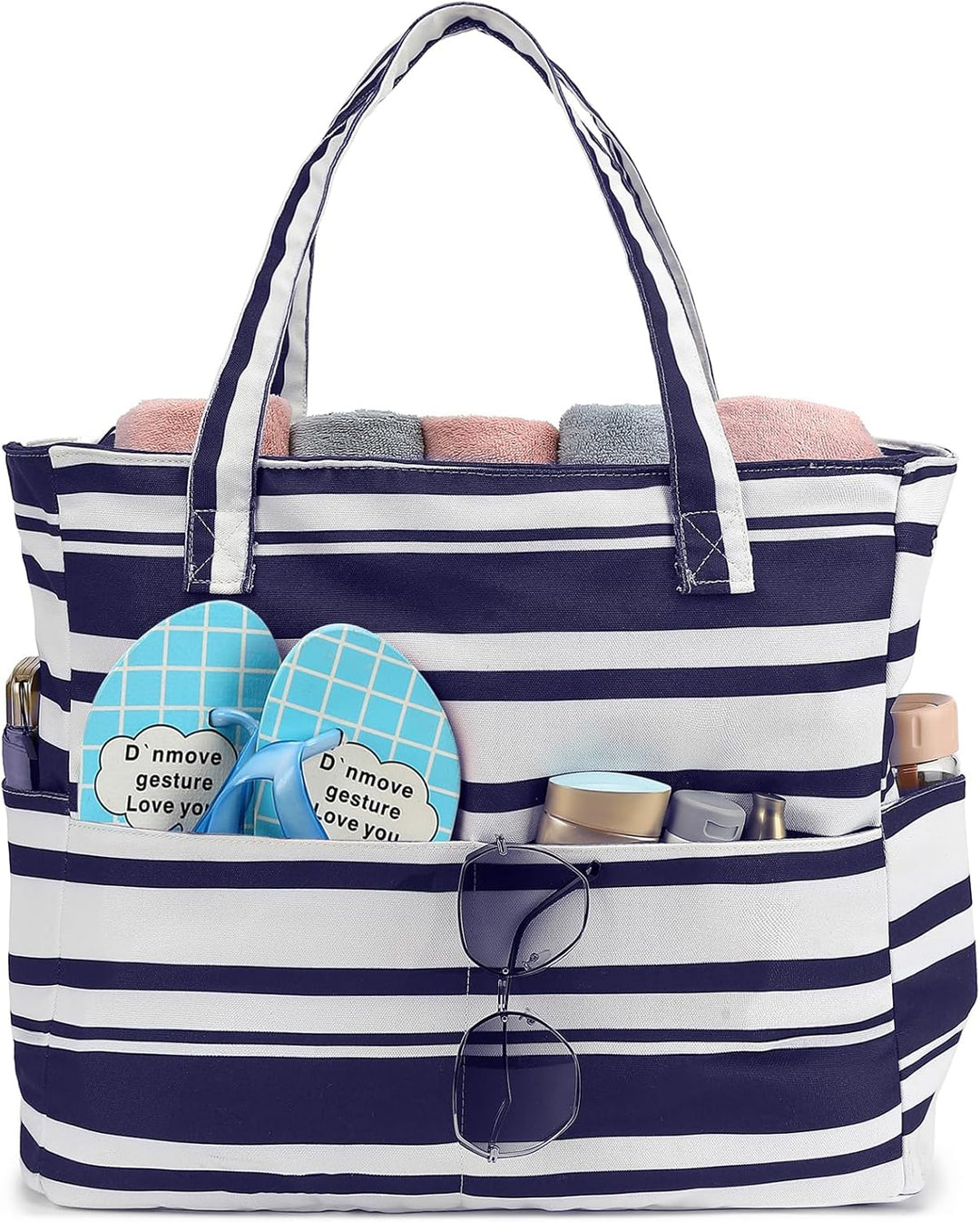 Extra Large Waterproof Beach Tote with Wet Compartment – Buy 1, Take 1 FREE