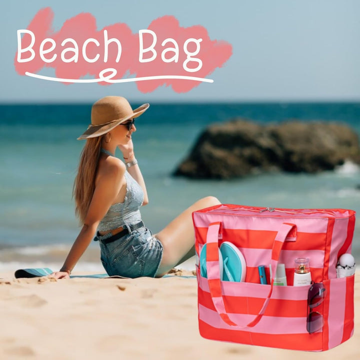 Extra Large Waterproof Beach Tote with Wet Compartment – Buy 1, Take 1 FREE