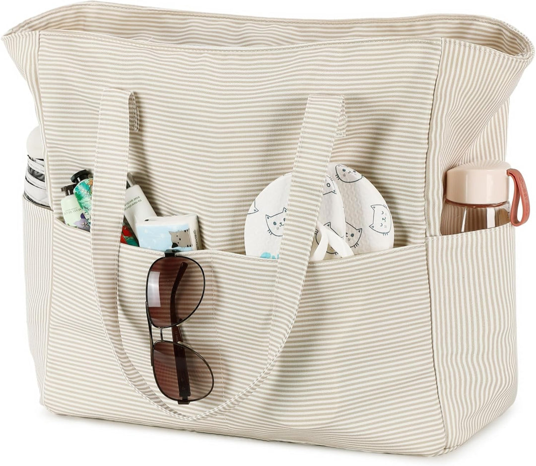 Extra Large Waterproof Beach Tote with Wet Compartment – Buy 1, Take 1 FREE