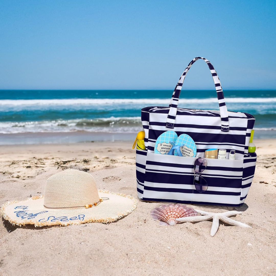 Extra Large Waterproof Beach Tote with Wet Compartment – Buy 1, Take 1 FREE
