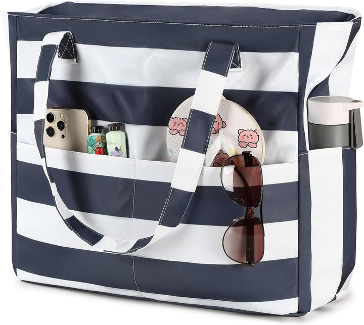 Extra Large Waterproof Beach Tote with Wet Compartment – Buy 1, Take 1 FREE