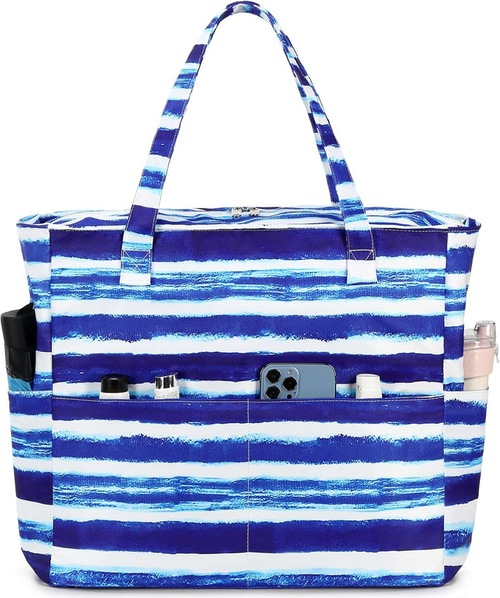 Extra Large Waterproof Beach Tote with Wet Compartment – Buy 1, Take 1 FREE