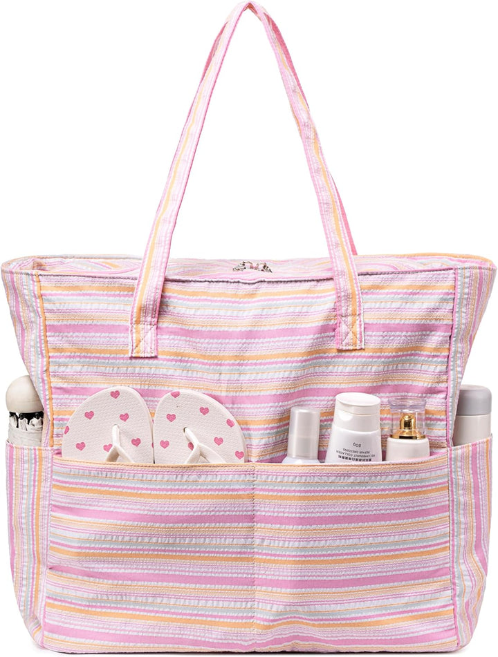 Extra Large Waterproof Beach Tote with Wet Compartment – Buy 1, Take 1 FREE