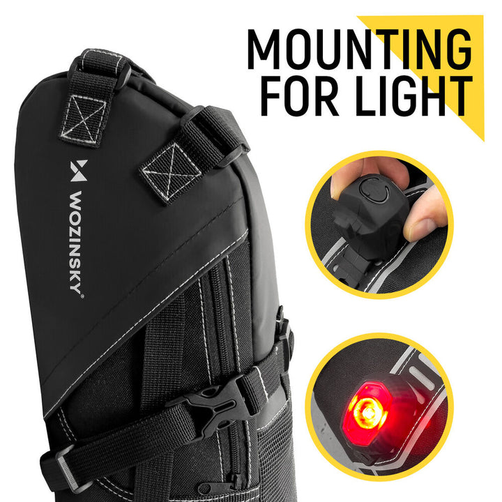 Waterproof Bicycle Saddle Bag with Large Volume - AquaTrail-Nora Luxe