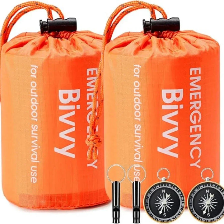Waterproof Bivvy Bag - SurviveLite-2 Orange-Nora Luxe
