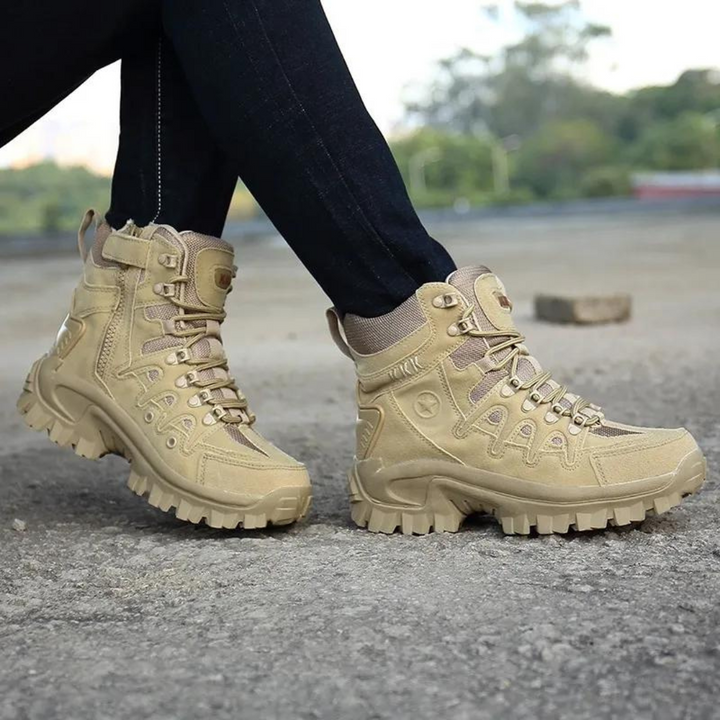 Waterproof Boots - TacticalPro-Khaki-5.0-Nora Luxe