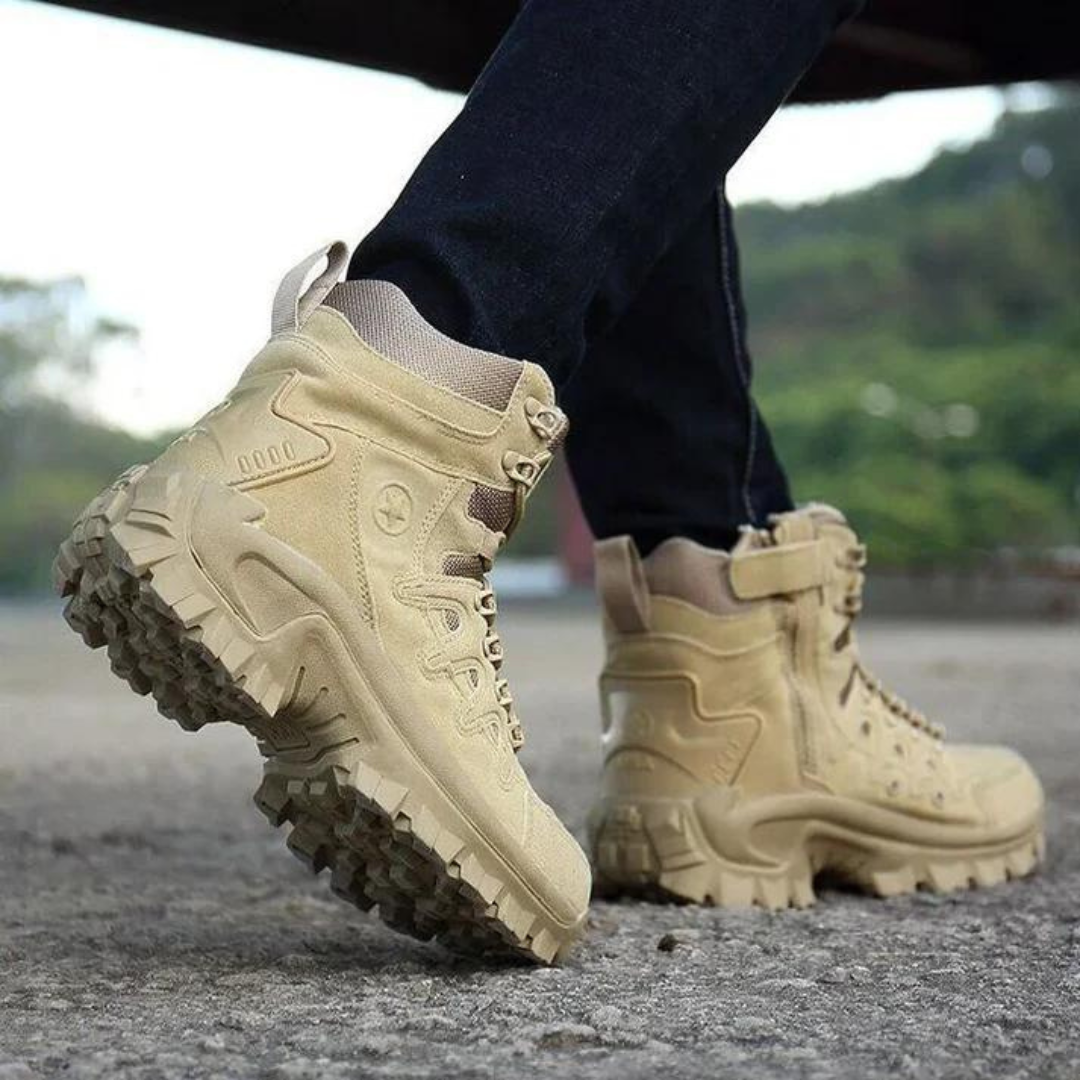 Waterproof Boots - TacticalPro-Khaki-5.0-Nora Luxe