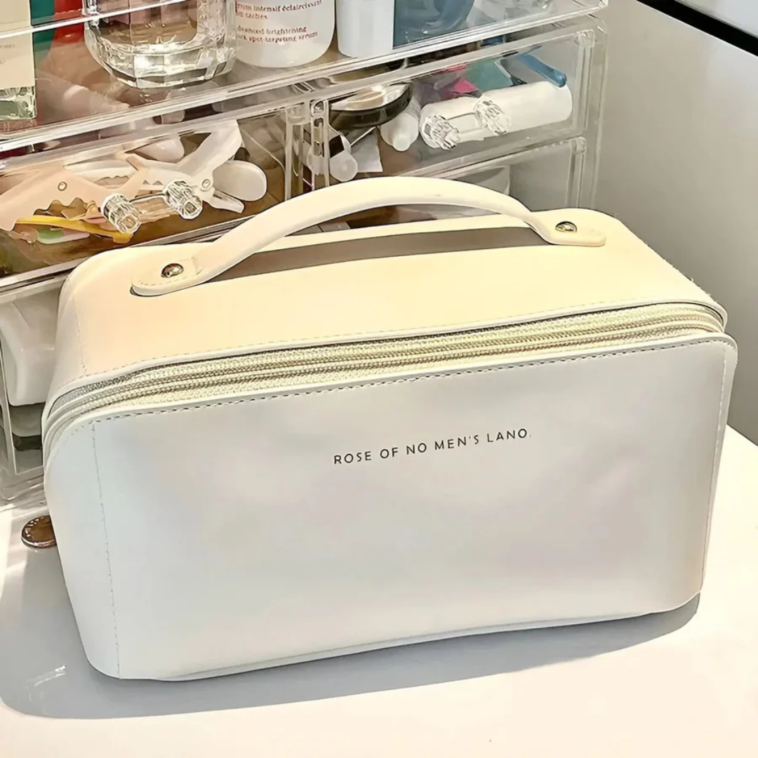Waterproof Cosmetic Bag - BeautyGuard-White-Nora Luxe
