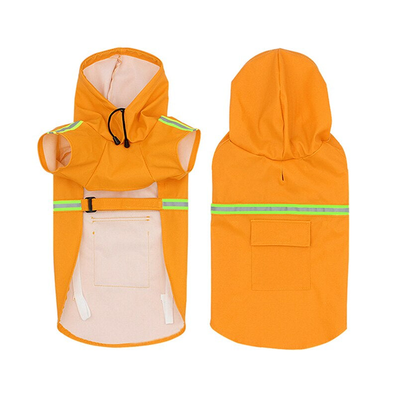 Waterproof Dog Coat - StormPaw-Orange-S-Nora Luxe